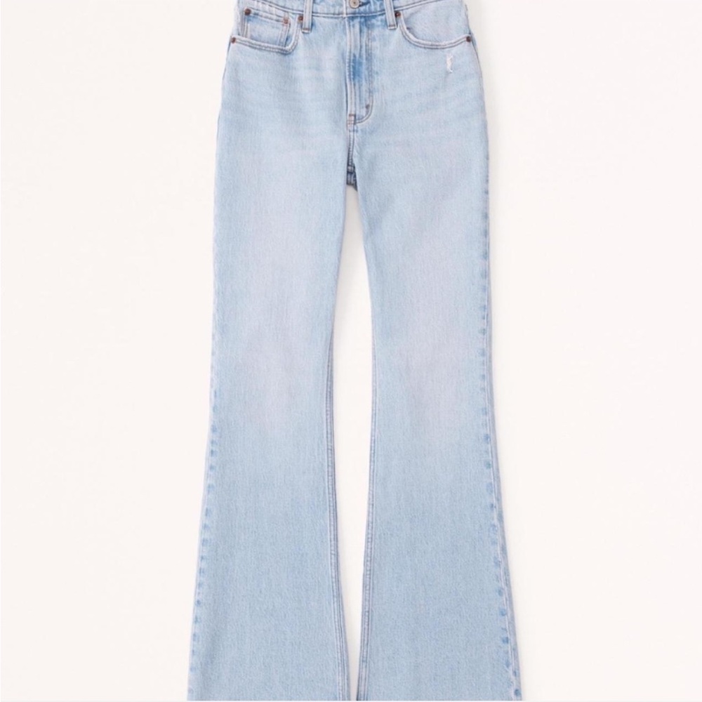 Abercrombie Curve Love High Rise Flare Jeans